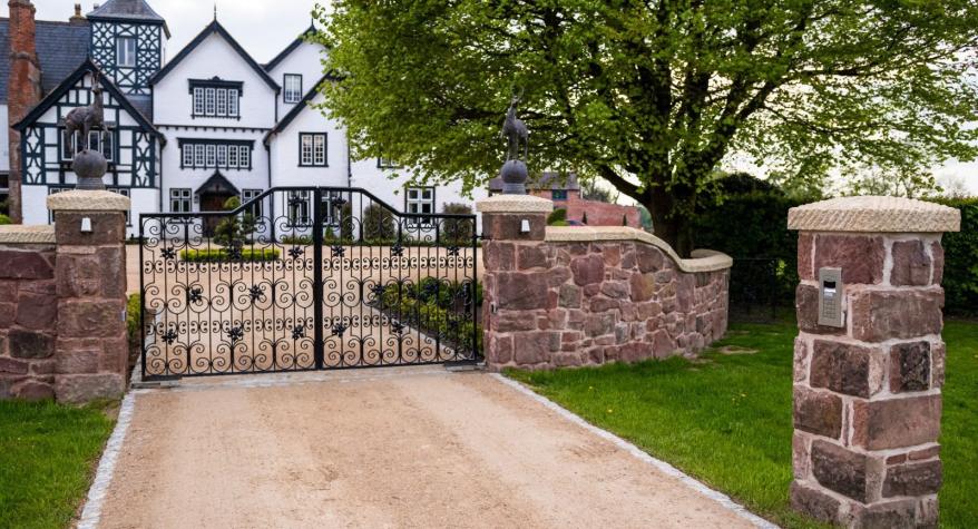 Smart security gate installed by OLB Installations in Leeds