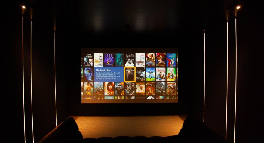 Home cinema installed by OLB Installations in Leeds